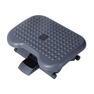 HomCom Suport de Picioare Standard pntru Birou cu Înălțime și Înclinare Reglabile, 46x35x11-17cm