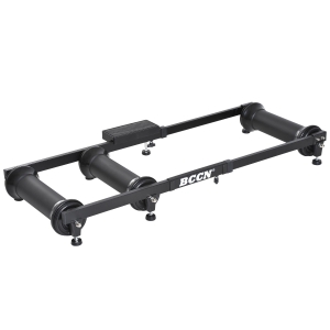 Homcom Rulou Bicicleta Antrenament Lungime reglabila Negru 49x16x82-130cm
