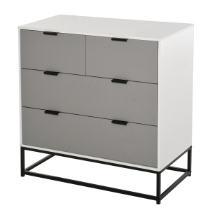 HOMCOM Comoda cu 4 sertare Mobilier pentru Sufragerie si Dormitor Mobilier Modern