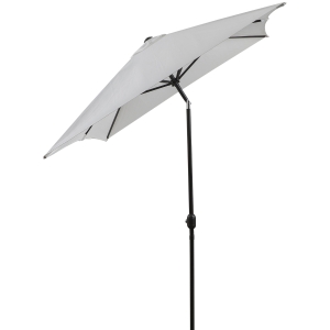 Umbrela Dreptunghiulara Outsunny de Gradina sau Plaja in aluminiu si Anti-UV, Alb Crem 2x3m