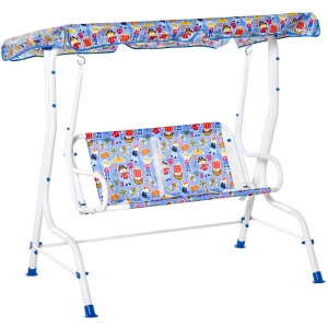 Outsunny, balansoar pentru copii, 110x70x110 cm, multicolor