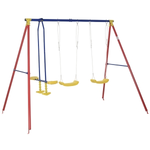 Outsunny Set Legan de Gradina 2 Simple si 1 Dublu Inaltime Reglabila