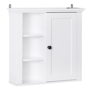 HomCom dulap medicamente, rafturi reglabile 53x14.5x50.5cm