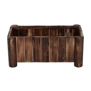 Outsunny Ghiveci Rectangular pentru Plante din lemn de Brad, 70x35x30cm