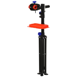 Homcom Suport de intretinere pentru biciclete Clema 360 ° si tava pentru instrumente Negru