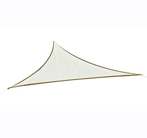 Outsunny Cort parasolar triunghiular- Cort tip velă - Anti UV - Crem - 6x6x6m