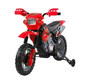 HomCom Moto Cross Electric pentru Copii cu Role, Roșu