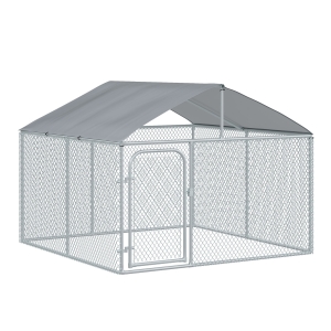 PawHut Tarc Amplu pentru Animale in Plasa Galvanizata cu Invelis Impermeabil pentru Extern 230x230x172 cm