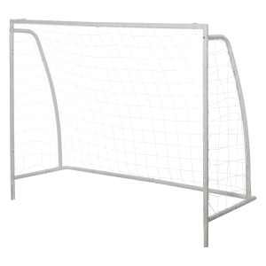 HOMCOM 3-in-1 Poarta de fotbal Poarta de tragere pentru Adulti Copii cu Plasa Tedoron Alba