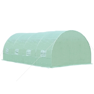 Outsunny Seră tip Tunel pentru Plante, Verde, 6x3x2m