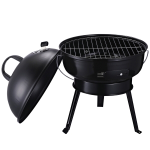 Barbecue Outsunny Gratar de excursie cu capac si sistem de controlat temperatura