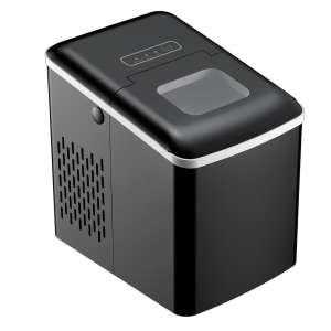 HOMCOM Masina pentru Gheata pentru Casa Producator de Ghiata 12kg/24h Neagra