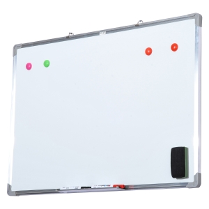 HomCom tabla magnetica pentru perete, 90 x 60 cm, alb