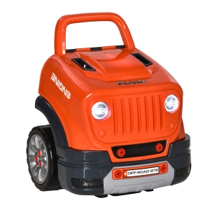 HOMCOM Atelier Camion Jucarie cu Motor 61 Accesorii pentru Copii 3-5 Ani
