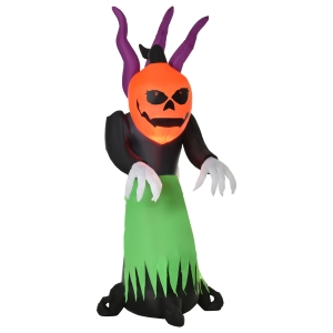 HOMCOM Decoratiune de Gradina Halloween Gonflabila Impermeabila Autogonflabila
