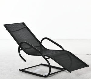 Outsunny Espreguiçadeira de Jardim Ergonómica com Apoio para a Cabeça e Apoio para os Braços Espreguiçadeira Estofada em tecido Textilene Respirável para Terraço Pátio 59,5x160x83cm Cinza