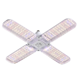 Outsunny LED Grow Light, Full Spectrum Foldable 20W Plant Grow Lamp with E27 Base and 240Pcs LEDs for Indoor Hydroponics Greenhouse Plants Seedling, Growing, Blooming