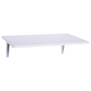 HOMCOM Wandklapptisch Wandtisch Klapptisch Esstisch Schreibtisch, MDF, natur/weiß, 60x40cm (Weiß)