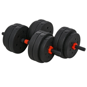 HOMCOM Hantelset 21 cm x 21 cm x 50 cm