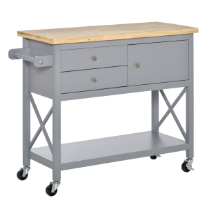 HOMCOM Küchenwagen 108 cm x 45 cm x 89 cm