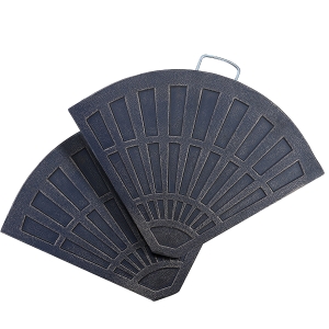 Outsunny Set Of Two Fan-Shaped Parasol Umbrella Weights