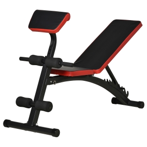 HOMCOM Multifunktionale Hantelbank 145 cm x 52 cm x 79-105 cm