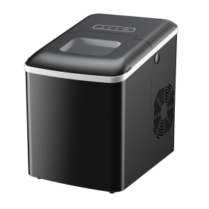 HOMCOM® Eiswürfelmaschine 12kg/24h 1,8L Eiswürfelbereiter mit LED-Display Kunststoff