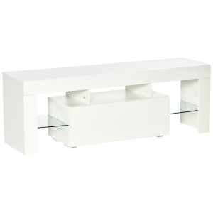 HOMCOM TV-Schrank mit LED-Lichtleisten 130 cm x 35 cm x 45 cm