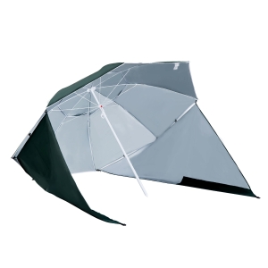 Outsunny® Strandschirm 2 in 1 Sonnenschirm Strandmuschel Windschutz 210cm
