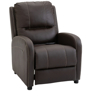 HOMCOM Massagesessel Relaxsessel 165°-Neigung Dunkelbraun 70 x 88 x 100 cm