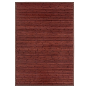Outsunny Teppich Bambus In- und Outdoor Rot 190 x 133 x 0,7 cm