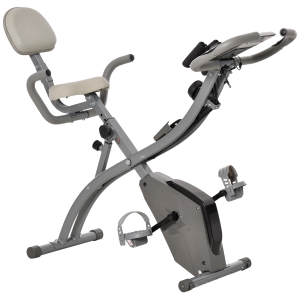 HOMCOM Heimtrainer mit LCD-Anzeige Grau 97 cm x 51 cm x 115 cm