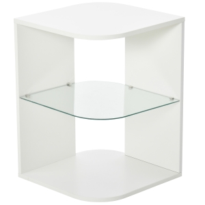HOMCOM Beistelltisch 40 cm x 40 cm x 56 cm