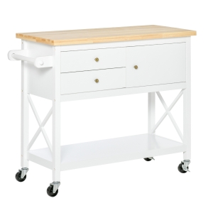 HOMCOM Küchenwagen 108 cm x 45 cm x 89 cm