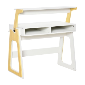 HOMCOM Stehpult mit 2 Fächern Skandi-Design 98 cm x 53,5 cm x 76 cm