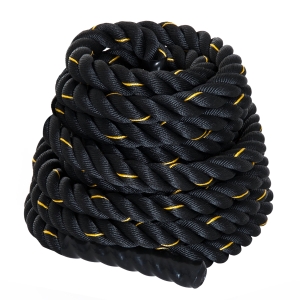 HomCom Cuerda de Batalla Battle Rope para Ejercicio y Formación de Fitness y Crossfit diametros 38mm Longitud 9m