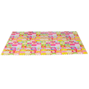 HOMCOM Puzzlematte für Babys Kinder Spielmatte spiel erziehung klappbar EVA foam Tiere Muster 61,5 x 61,5 cm