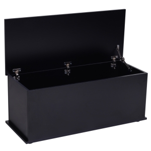 HOMCOM zitbank met grote opbergruimte schoenenbank opbergbank MDF wit 100x40x40cm