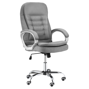 Fauteuil de bureau manager grand confort toile lin