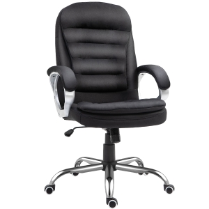 Vinsetto Office Chair Rock 360° Rolling Lumbar Support Adjustable Height Work