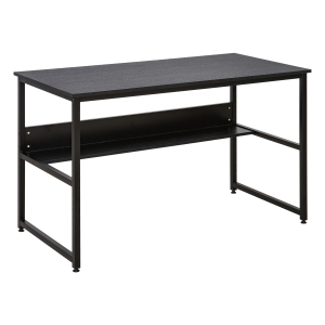 HOMCOM Particle Board 2-Tier Writing Desk Black