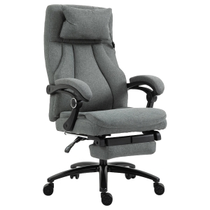 Vinsetto Office Chair 2-Point Vibration Massage Pillow Executive USB Power 360° Swivel