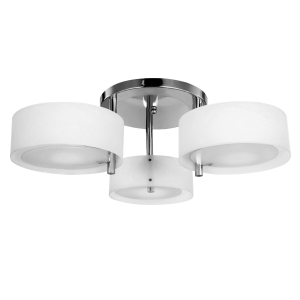 HOMCOM 3 Lights Acrylic Lamp Light-White