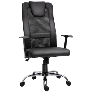 Vinsetto High Back Mesh Office Chair, Adjustable Height-Black