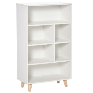 HOMCOM Bookcase Modern Bookshelf Display Cabinet Cube Storage Unit for Home Office