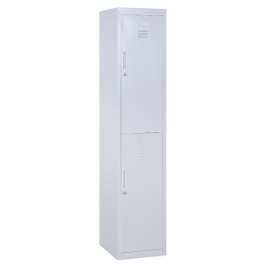 Vinsetto Locker Cabinet Storage Cold Rolled Steel w/Shelves Vertical Cupboard Grey 38 x 46 x 180 cm