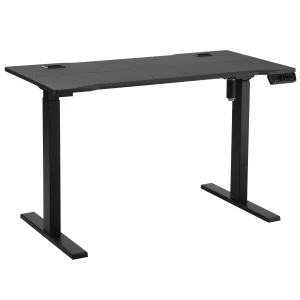 Vinsetto Electric Height Adjustable Standing Desk, 120Â cm x 60Â cm Memory Preset Stand Up Workstation for Home, Office, Black