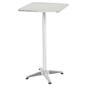 HOMCOM Height Adjustable Square Bar Table, 60x60 cm