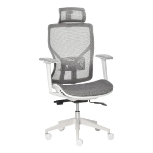 Vinsetto Ergonomic Office Chair with 360Â° , Wheel, Mesh Back, Adjustable Height & 3D Armrest for Home Office, Grey