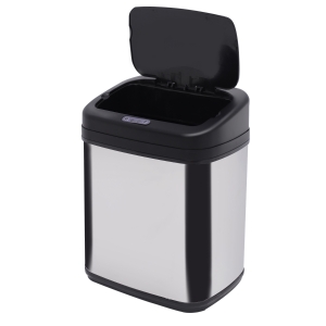 HOMCOM 20L Stainless Steel Sensor Trash Can W/ Bucket-Chrome